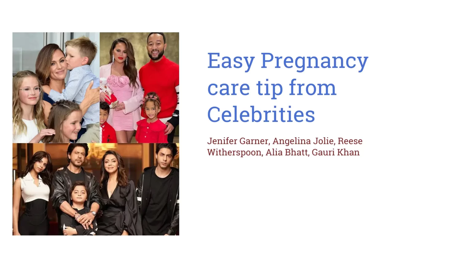 Pregnancy Tip from Celebrities